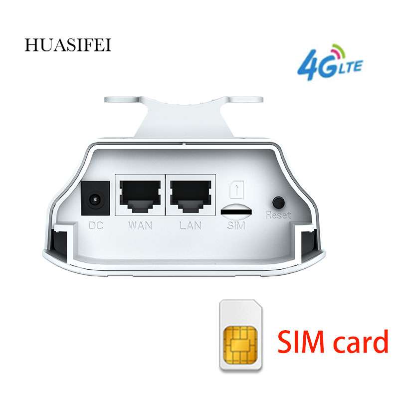 Waterproof Outdoor 300Mbps DC 12V power supply LAN port CPE 4g router with sim card slot: Main Image 1