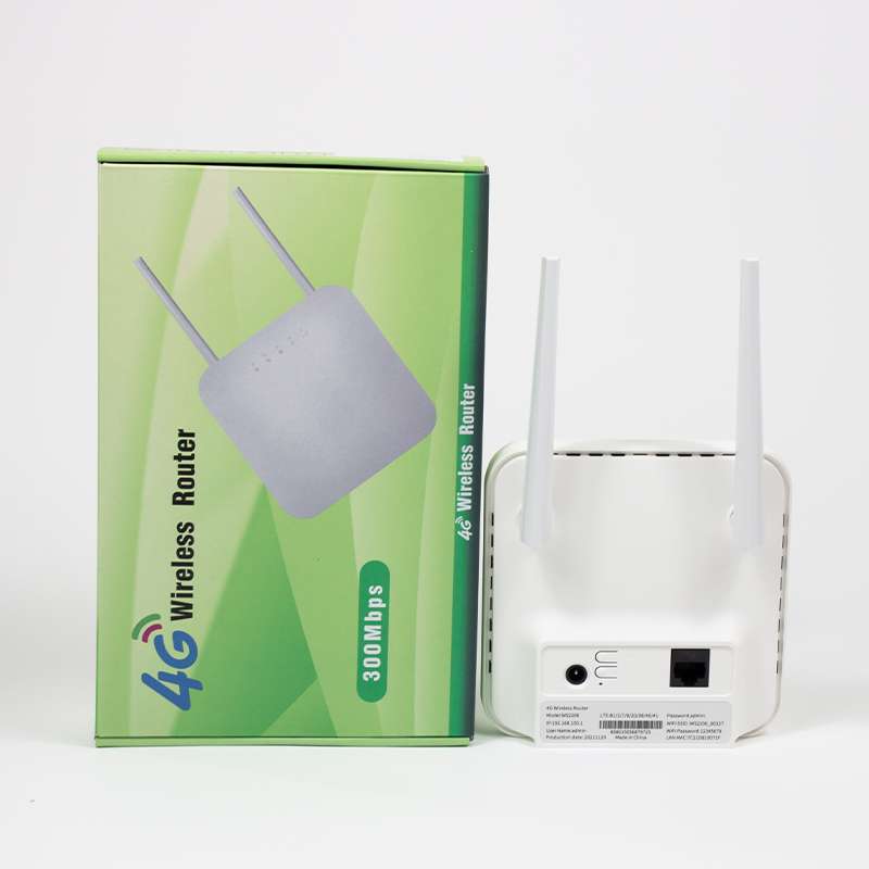 Unlocked 4G Wifi Router WAN/LAN Port Dual External Antenna Gateway with SIM Card Slot LTE Router: Main Image 1