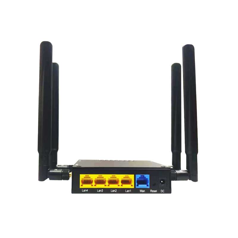 HUASIFEI black Iron shell 4g router openwrt 12V DC 300Mbps wifi 4g router with SIM slot: Main Image 1